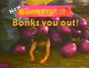 80s,1980s,commercial,candy,1983,bonkers,nabisco