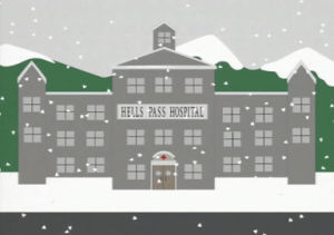 hospital,snow,door,building