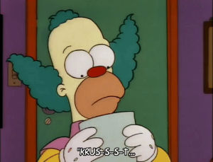 season 3,episode 6,krusty the clown,reading,letter,3x06,fan letter