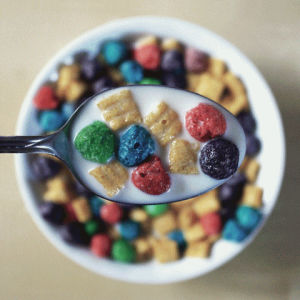 breakfast,cereal,stop motion,art,sports,food,monday,yum,milk,fancy,lucky charms,special k,cocoa puffs,food drink