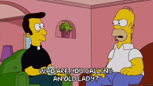homer simpson,marge simpson,angry,episode 15,talking,season 20,annoyed,reverend lovejoy,20x15