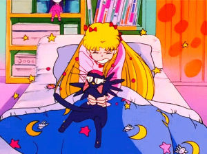 neko,sailor moon,anime girl,anime,cat,luna