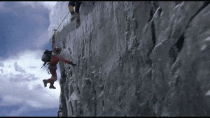 vertical limit,climbing,explotion,swing