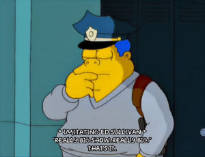 episode 9,season 11,tired,bored,chief wiggum,indifferent,11x09,uninterested,emotionless