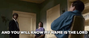 pulp fiction,and you will know my name is the lord,quentin tarantino,samuel l jackson,jules winnfield