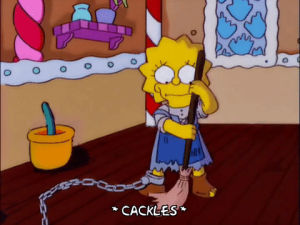 slave,lisa simpson,episode 1,scared,season 12,witch,chain,12x01,locked up,chained up