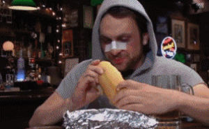 steroids,crazy,confused,sandwich,charlie day,mmm,bulk,its always sunny in philadelphia