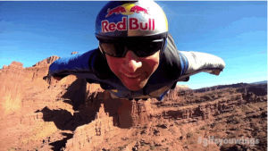 awesome,reaction,happy,wow,yes,omg,yeah,yay,red bull,yolo,gifsyouwings,skydiving,wingsuit,yeww