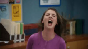 stressed,scream,no,angry,community,mad,alison brie,frustrated,screaming,yelling,cravetv,freakout,annie community
