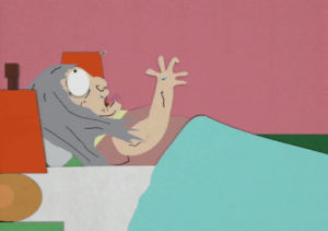 old,woman,scared,bed,randy marsh