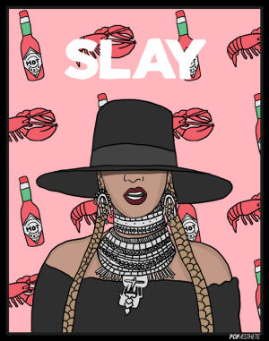 artists on tumblr,beyonce,formation,slay,pop aesthete,hot sauce,i slay,red lobster,art