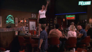 drinking,king of queens,bar,tgif,dance,dancing,party,friday,tv land,partying,the king of queens