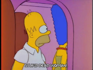 homer simpson,season 4,marge simpson,episode 13,angry,upset,pissed off,4x13,stern