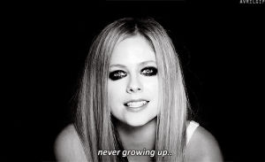 grow,hot,avril lavigne,girlfriend,rock n roll,black star,heres to never growing up,nobodys home,little black star