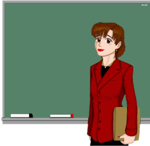 teacher teaching clipart animation