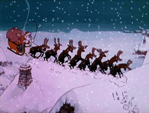 christmas,santa claus,reindeer,the night before christmas,animation,film,disney,vintage,cartoon,1933,silly symphonies
