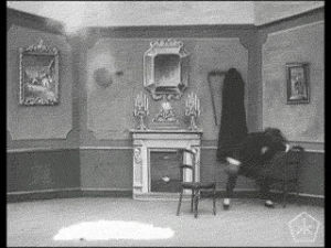 black and white,vintage,satan,open knowledge,okkult,digital humanities,excerpts,1907,georges mlis,elevator doors closing
