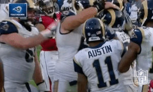 los angeles rams,football,nfl,touchdown,td,todd gurley