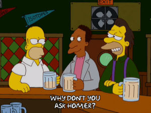 homer simpson,episode 7,talking,beer,season 20,bar,lenny leonard,carl carlson,20x07