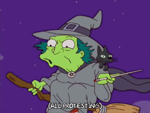 witch,professor frink,halloween,season 17,magic,episode 4,flying,lenny leonard,costumes,17x04