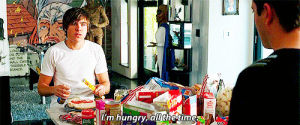 tv,food,eating,hungry,zac efron,eat,17 again,im hungry,mike odonnell