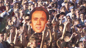 lolla,clapping,chicago,nicolas cage,clap,cheer,crowd,lollapalooza,nic cage