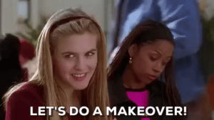 makeover,clueless,cher,clueless movie,clueless film,alicia silverstone,stacey dash,cherilyn,cherilyn horowitz,dionne,dionne davenport