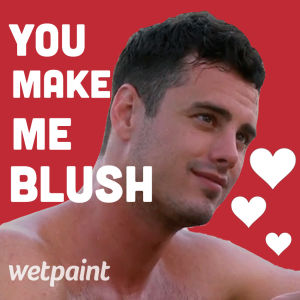 ben higgins,the bachelor,reality tv,blushing,valetines day