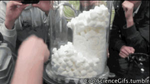 pop corn,physics,wtf,science,wow,candy,vacuum,science s,hughes brothers,marshmallow