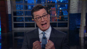 stephen colbert,the late show,blushing,acceptance speech,touched,flattered,white man crying