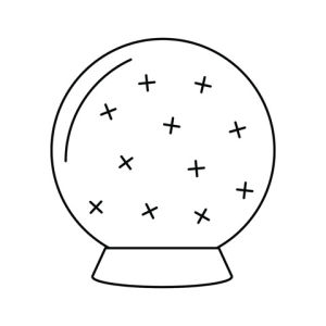 crystal ball,icon design,fortune telling,sparkles,mystical,line drawing,animation,art,black and white,design,illustration,magic,ball,icon,simple,modern,witches,witchy,mystics,witchy shit