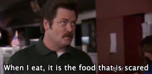 parks and recreation,eating,food,ron swanson