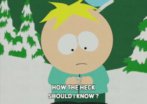confused,gross,butters stotch,butters
