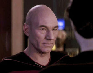 picard,brent spiner,tv,star trek,data,android,tng,patrick stewart,all good things,christmasing intensifies,xoxoxo