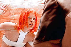 surprised,movies,scared,watching,the fifth element,tapping