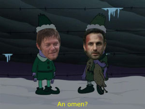 rick grimes,norman reedus,the walking dead,futurama,daryl dixon,andrew lincoln,a tale of two santas