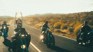 biker,desert,lana del rey,lana del rey ride,road,tv