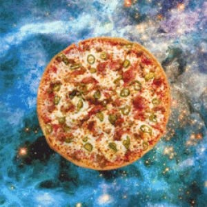 pizza,psychedlic pizza,food,galaxy,pizza party,pizza combo