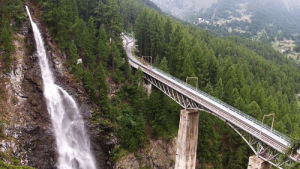 waterfall,nature,landscape,switzerland,europe,train,travel,timelapse,wanderlust,zermatt