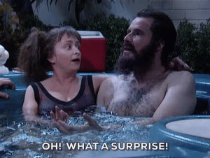 hot tub,will ferrell,snl,saturday night live,2000s,rachel dratch,oh what a surprise