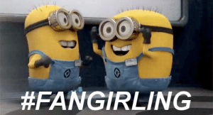 fangirling,minion,minions,despicable me,fangirl