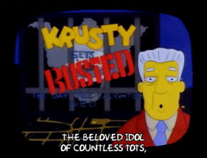 season 1,episode 12,krusty the clown,kent brockman,1x12