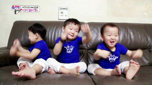 happy,cute,excited,kids,bouncing,return of superman,dramafever
