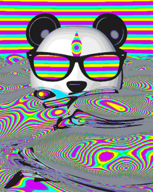 rainbow,panda,rainbows,loop,design,hippie,pandas,love,funny,lol,glitch,trippy,water,psychedelic,weird,sea,light,ocean,colorful,infinite,digital,mograph,reflection,liquid,wavy,distort,jmckeehen