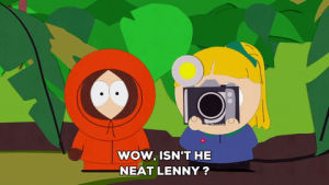 camera,happy,excited,kenny mccormick