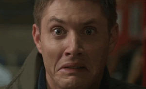 shocked,scared,character dean winchester,actor jensen ackles,anorak