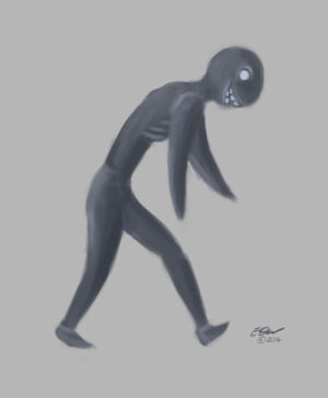 creepy,walk cycle,grin,daily sketch,eds art,day254