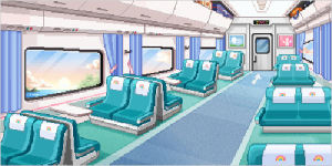 pixel,train,pixel scenery,moving train,kawaii,choochoo,pixel train