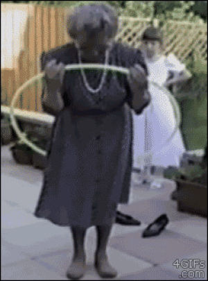falling,grandma,hula hoops,jumping