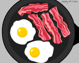 breakfast,morning,eggs,animation,food,bacon,myart,eggs and bacon
